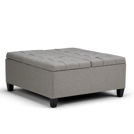 Harrison - Upholstered Coffee Table Storage Ottoman - Furniture Home Direct