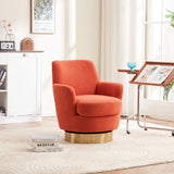 Teddy Swivel Barrel Chair, Swivel Accent Chairs Armchair For Living Room - Furniture Home Direct