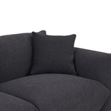 Sherpa Sofa With Metal Legs and 3 Pillows - Furniture Home Direct