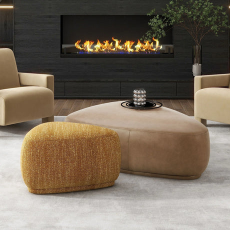 Pebble - Rounded Triangle Cocktail Ottoman - Furniture Home Direct