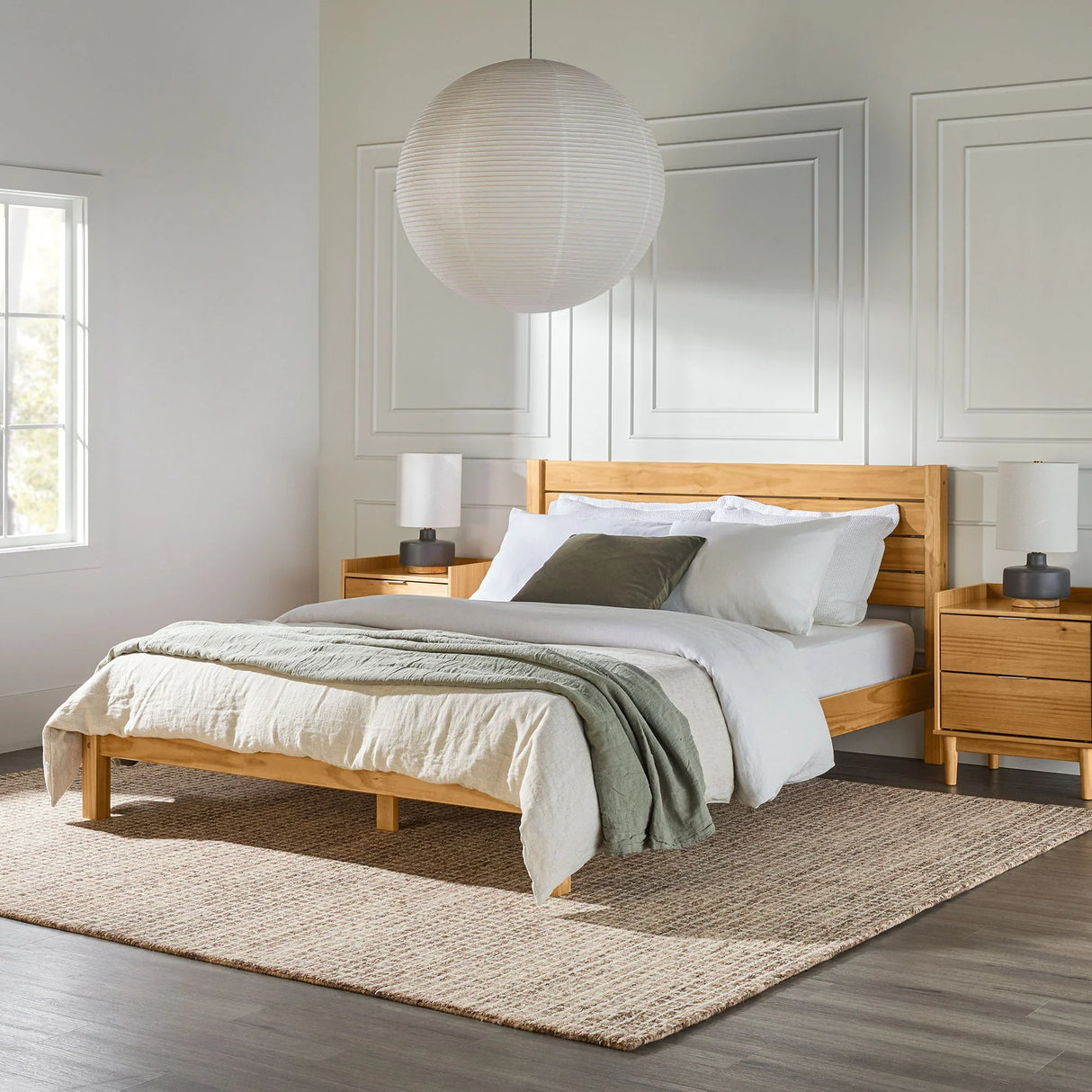 Modern Minimalist Boho Bedframe - Furniture Home Direct