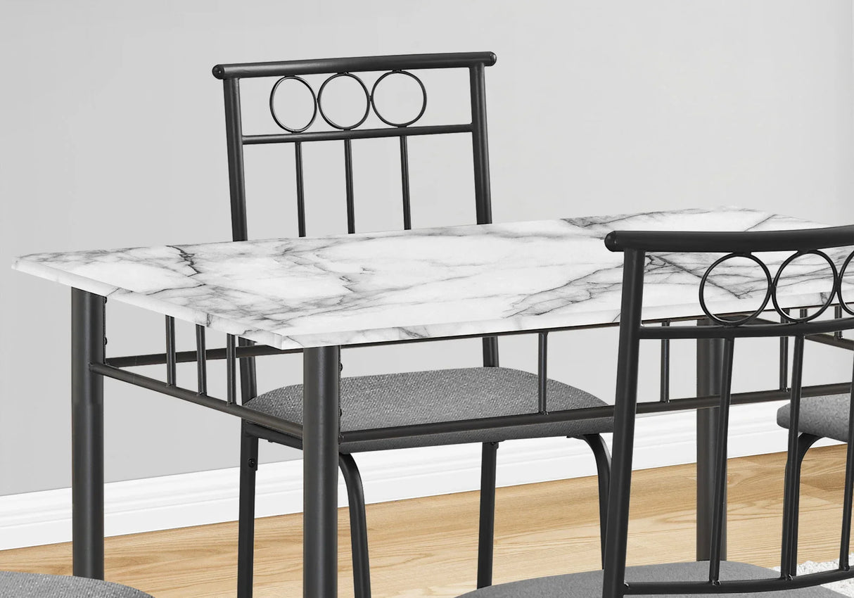 5 Pieces Dining Table Set, Small, Rectangular - Furniture Home Direct