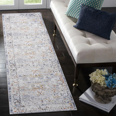 Payas - 2' X 8' Traditional Runner Rug - Ivory / Gray - Furniture Home Direct