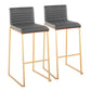 Mason Mara - Contemporary Versatile Desig Fixed Height Barstool (Set of 2) - Furniture Home Direct