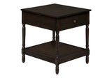 Accent - Table, 2 Tier, Square, Traditional - Walnut - Furniture Home Direct
