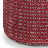 Larissa - Handcrafted Round Braided Pouf - Furniture Home Direct