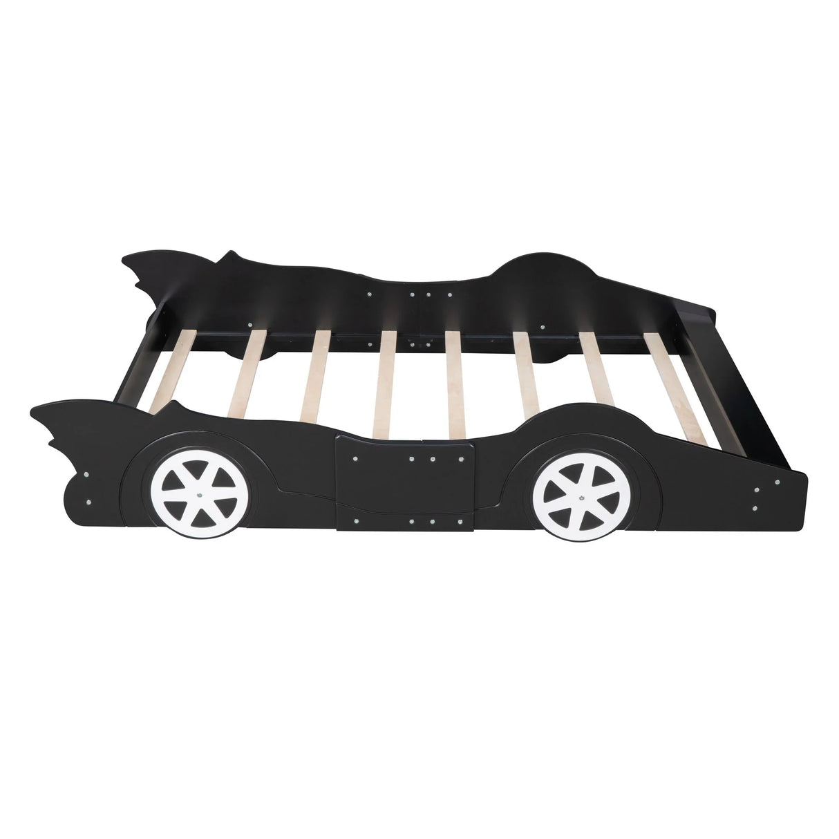 Race Car Shaped Platform Bed & Wheels - Furniture Home Direct