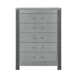Lorenzo - Chest With Hidden Jewelry Compartment And Bar Handle - Silver - Furniture Home Direct