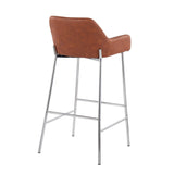 Daniella - Contemporary Fixed Height Bar Stool (Set of 2) - Furniture Home Direct