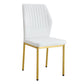 Luxury Simple Chair With Metal Gold Leg - Furniture Home Direct