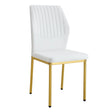 Luxury Simple Chair With Metal Gold Leg - Furniture Home Direct