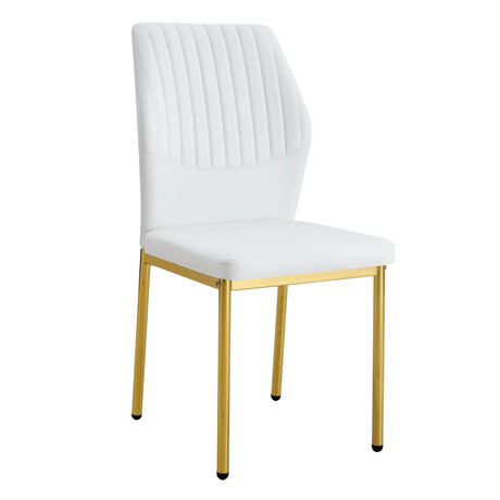 Luxury Simple Chair With Metal Gold Leg - Furniture Home Direct