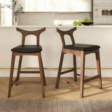 Hester - Upholstered, Square Bar Chair (Set of 2) - Furniture Home Direct