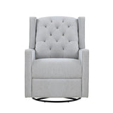 Milah - Gliding Swivel Recliner Tufted - Furniture Home Direct