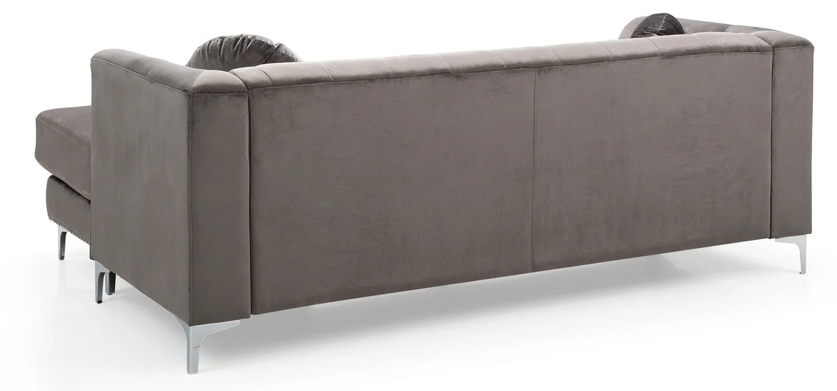 Pompano - Micro Suede Sofa Chaise - Furniture Home Direct