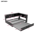 Daybed With Trundle, Storage Cabinets And USB Ports - Furniture Home Direct