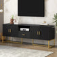 TV Cabinet With 1 Drawer, 2 Cabinets, Handles And Anti-Tip Device - Furniture Home Direct
