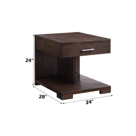 Niamey - End Table - Walnut - Furniture Home Direct