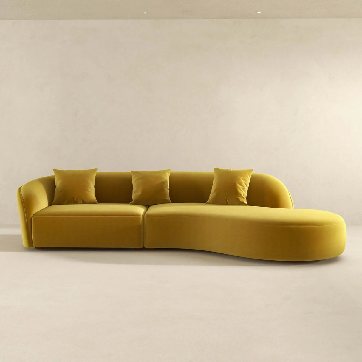 Elijah - Japandi Style Curvy Sectional Sofa - Furniture Home Direct