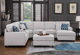 Tina - 8 Piece Upholstered Sectional With Ottoman - Furniture Home Direct