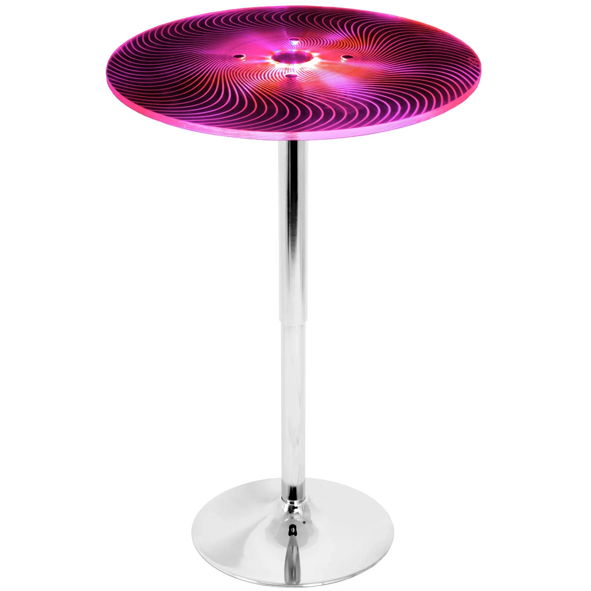 Spyra - Contemporary Light Up Adjustable Bar Table - Multi - Furniture Home Direct
