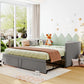 Twin Size Upholstered Daybed With Pop Up Trundle - Furniture Home Direct