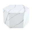 Modern Coffee Table With Complex Texture Patterns, Stylish And Durable Design - White - Furniture Home Direct