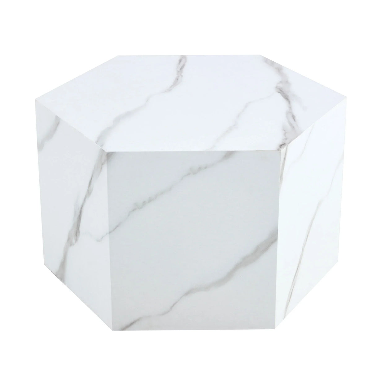 Modern Coffee Table With Complex Texture Patterns, Stylish And Durable Design - White - Furniture Home Direct