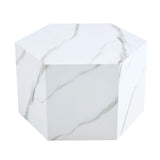 Modern Coffee Table With Complex Texture Patterns, Stylish And Durable Design - White - Furniture Home Direct