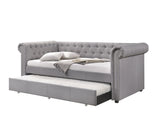 Justice - Twin Daybed With Trundle - Smoke Gray - Furniture Home Direct
