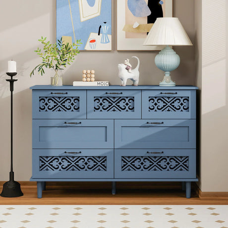 7 Drawer Classic Cabinet - Furniture Home Direct