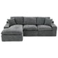 Cloud Sectional Sofa With Double Layer Cushion And Side Pockets, Free-Combined - Furniture Home Direct