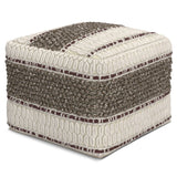 Grady - Handcrafted Square Pouf - Furniture Home Direct