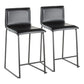 Mara - Upholstered Contemporary Counter Stool (Set of 2) - Furniture Home Direct