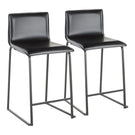 Mara - Upholstered Contemporary Counter Stool (Set of 2) - Furniture Home Direct