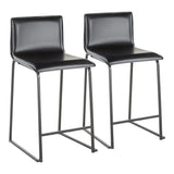Mara - Upholstered Contemporary Counter Stool (Set of 2) - Furniture Home Direct