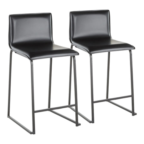 Mara - Upholstered Contemporary Counter Stool (Set of 2) - Furniture Home Direct