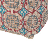 Amelia - Handcrafted Fabric Pouf, Rustic Elegance - Multicolored - Furniture Home Direct