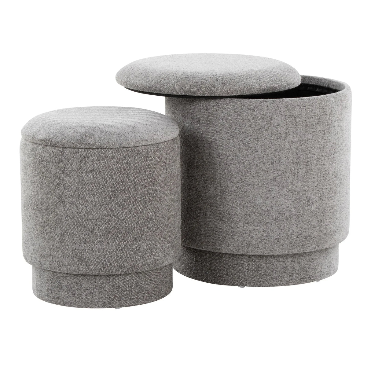 Marla - Upholste Contemporary Ottoman Set - Furniture Home Direct