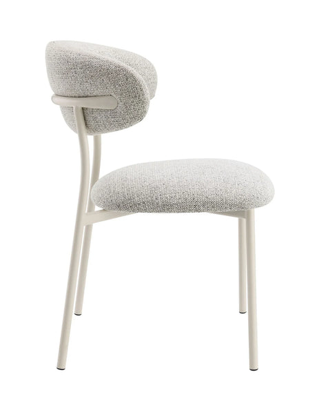 Kalam - Fabric Side Chair (Set of 2) - Light Gray - Furniture Home Direct