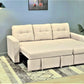 Convertible L Shaped Sectional Sleeper Sofa Bed, Saving Pull Out Couch - Furniture Home Direct