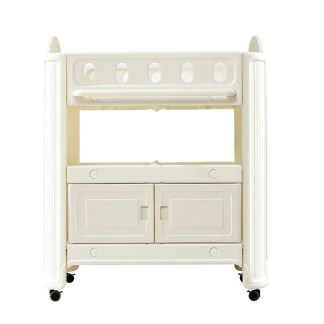 Eco Friendly Hdpe Baby Diaper Changing Table With Removable Safety Belt And Easy Clean Surface - White - Furniture Home Direct