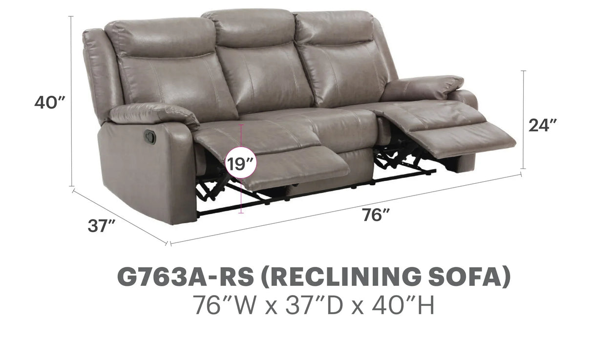Contemporary Three Seater Sofa - Furniture Home Direct