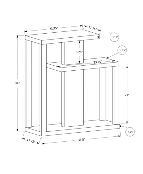 Accent Console Table For Entryway, Contemporary, Elegant Design - Furniture Home Direct