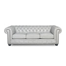 Traditional Tufted Leather Chesterfield Nailhead Sofa - Furniture Home Direct