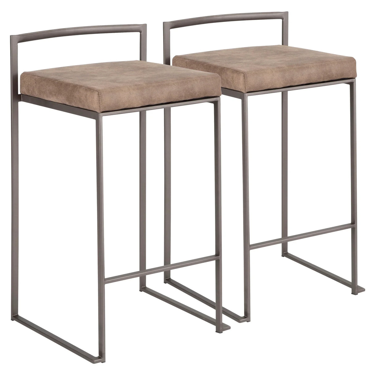 Fuji - Industrial Stackable Counter Stool Elegant Design - Furniture Home Direct