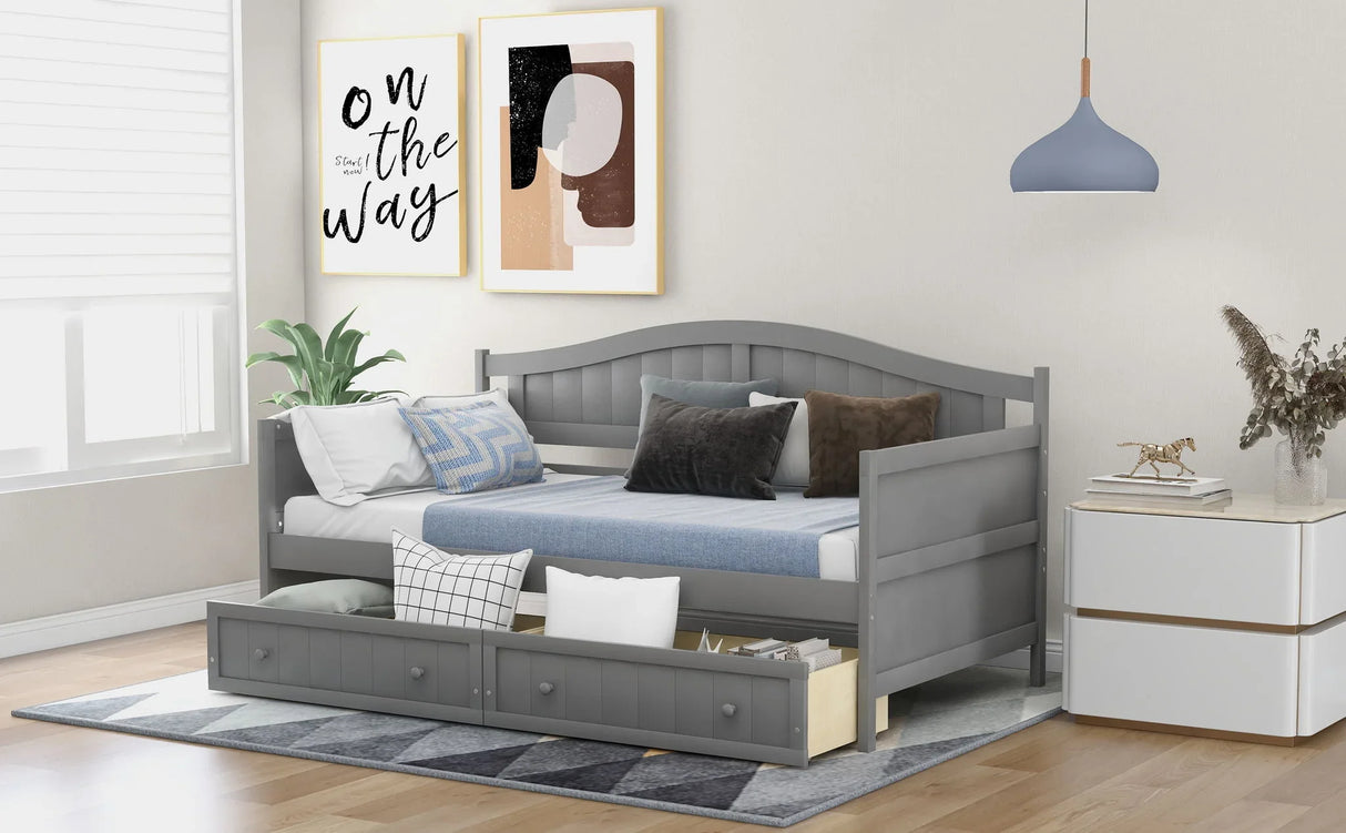 Wooden Daybed, Sofa Bed, No Box Spring Needed - Furniture Home Direct