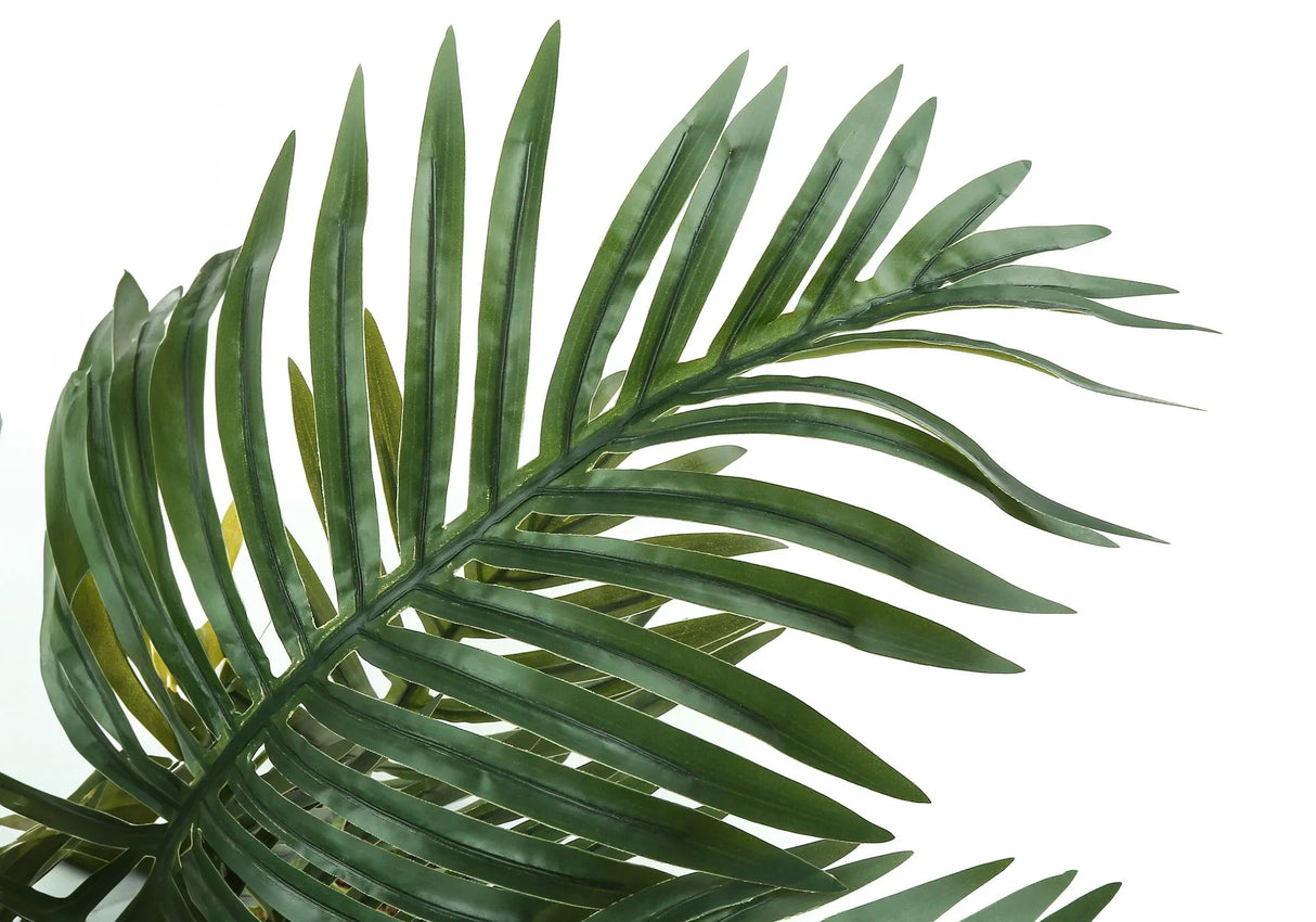 34" Tall, Artificial Plant, Palm Tree, Indoor, Faux, Fake, Floor, Greenery, Potted, Real Touch, Decorative - Green / Black - Furniture Home Direct