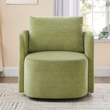 360° Modern Swivel Chair With Upholstered Curved Design - Furniture Home Direct