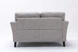 Damian - Woven Fabric Loveseat - Furniture Home Direct